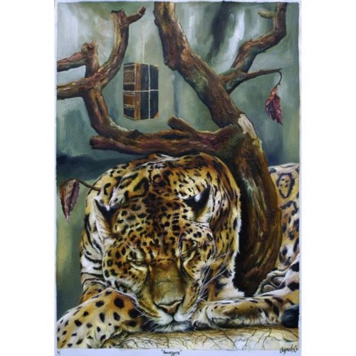 Diego Cespedes Cabrera " Bitterness " by Diego Cespedes Cabrera. Painting Print