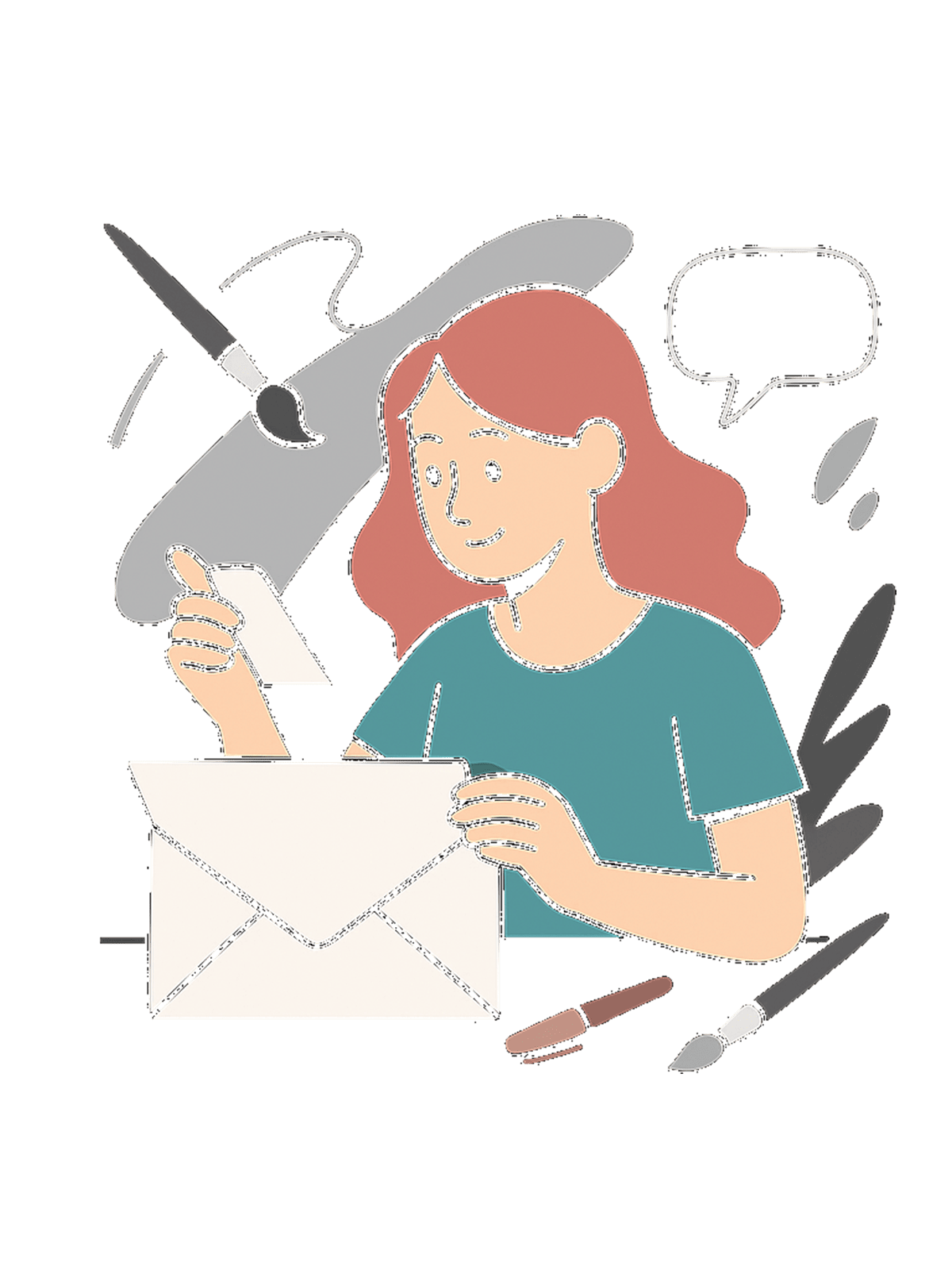 Creative contact illustration