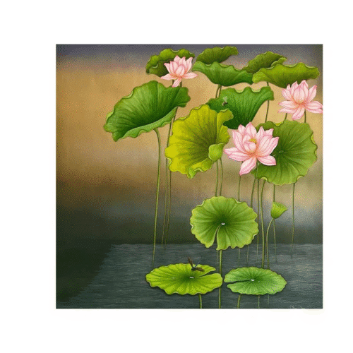 Lotus Flower Painting (2 Separate Panels) | Watercolor Art | By Shammi Bannu Sharma