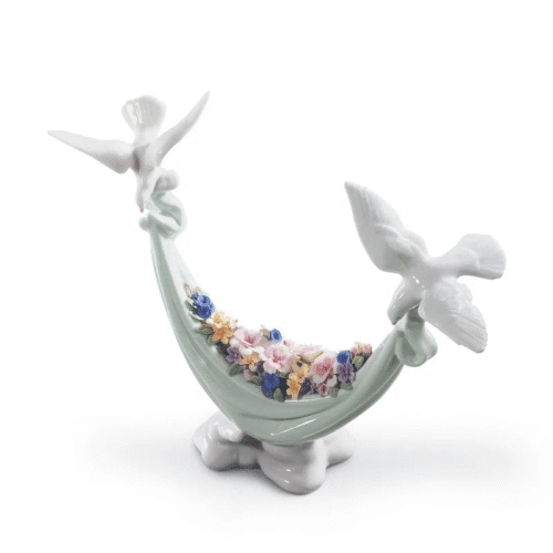 Petals of Peace Doves Figurine