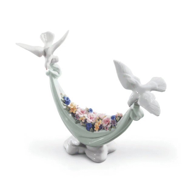 Petals of Peace Doves Figurine