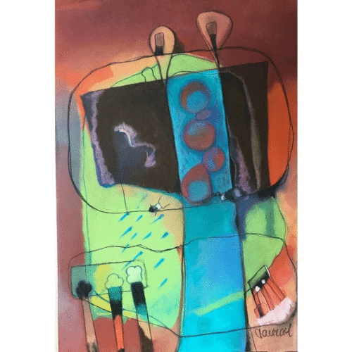 Abstract Dreams " Abstract Dreams #8 " by Laura Medina Painting Print